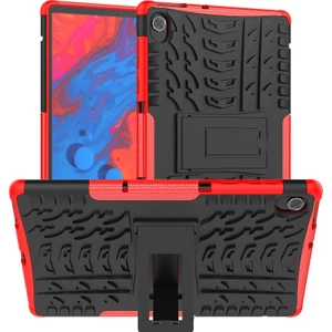 Lenovo M10 Plus / Tab K10 Için Lastik Dokulu Tpu + Pc Tablet Kılıfı (Yurt Dışından)