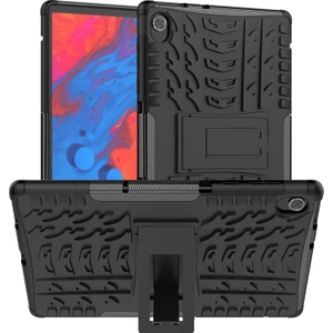 Lenovo M10 Plus / Tab K10 Için Lastik Dokulu Tpu + Pc Tablet Kılıfı (Yurt Dışından)