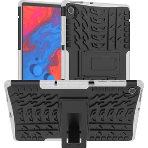 Lenovo M10 Plus / Tab K10 Için Lastik Dokulu Tpu + Pc Tablet Kılıfı (Yurt Dışından)