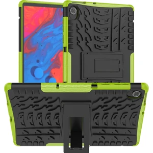 Lenovo M10 Plus / Tab K10 Için Lastik Dokulu Tpu + Pc Tablet Kılıfı (Yurt Dışından)