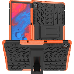Lenovo M10 Plus / Tab K10 Için Lastik Dokulu Tpu + Pc Tablet Kılıfı (Yurt Dışından)