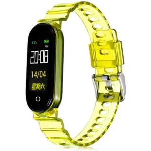 Xiaomi Mi Band 6 Kasalı Silikon Şeffaf Kordon