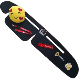 Tusba Market Renault Broadway R9/11 Spring Fairway Flash Nakışlı Torpido Kaplama Halısı / Oto Emoji Yastık Aksesuar