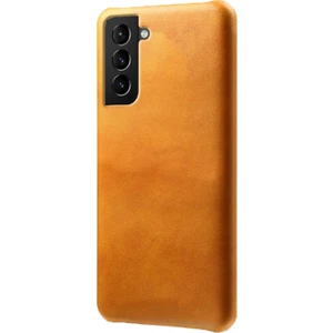 Galaxy S22 5g Pu Deri Yüzey Kaplı Pc Telefon Kılıfı  - Turuncu (Yurt Dışından)