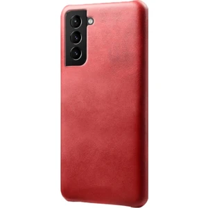 Galaxy S22 5g Pu Deri Yüzey Kaplı Pc Telefon Kılıfı  - Kırmızı (Yurt Dışından)