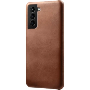 Galaxy S22 5g Pu Deri Yüzey Kaplı Pc Telefon Kılıfı  - Kahverengi (Yurt Dışından)