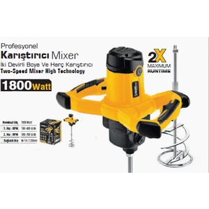 5100 1800 W Profesyonel Boya ve Harç Karıştırıcı Mikser