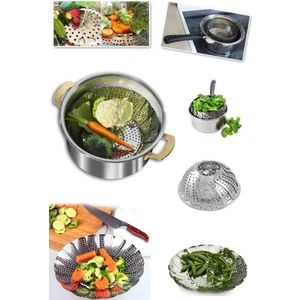 Buharda Pişirme Aparatı Buharda Sebze Haşlama Sepeti