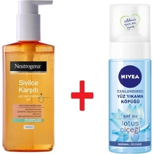 Yüz Temizleme Jeli+ Nivea Canlandırıcı Yüz Yıkama Köpüğü Lotus