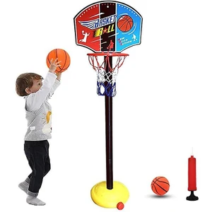 Sanlindoubackdrop Basketbol Hoop Raf Eğitici Çocuklar Çocuk Oyuncakları Oyuncak Topları Açık Kapalı Eğlenceli Spor Standı Kumaş Net Gol (Yurt Dışından)
