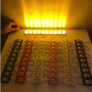 Hazar Led 12 Volt Dar Açılı Modül Led Sarı Amber (5 Adet)