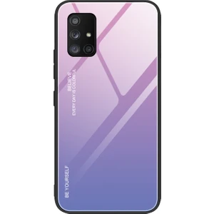 Galaxy A71 Için Gradyan Renkli Temperli Cam + Pc + Tpu Telefon Kılıfı (Yurt Dışından)