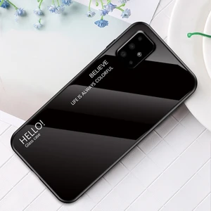 Galaxy A51 Için Gradyan Renkli Temperli Cam + Pc + Tpu Telefon Kılıfı (Yurt Dışından)