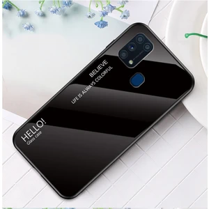 Galaxy M31 Için Gradyan Renkli Temperli Cam + Pc + Tpu Telefon Kılıfı (Yurt Dışından)