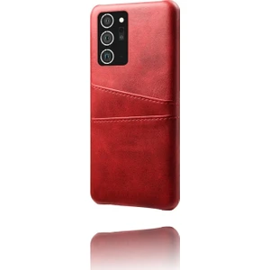 Galaxy Note 20 Ultra / 20 Ultra 5g Için Çift Kart Yuvalı Pu Deri + Pc Telefon Kılıfı (Yurt Dışından)