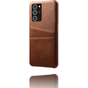 Galaxy Note 20 Ultra / 20 Ultra 5g Için Çift Kart Yuvalı Pu Deri + Pc Telefon Kılıfı (Yurt Dışından)