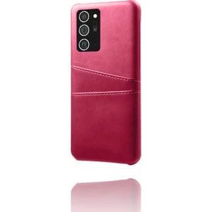 Galaxy Note 20 Ultra / 20 Ultra 5g Için Çift Kart Yuvalı Pu Deri + Pc Telefon Kılıfı (Yurt Dışından)