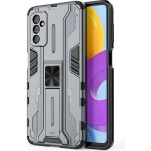 Galaxy M52 5g Için Sert Pc + Yumuşak Tpu Hibrid Destek Çubuklu Telefon Kılıfı (Yurt Dışından)