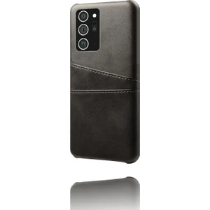 Galaxy Note 20 Ultra / 20 Ultra 5g Için Çift Kart Yuvalı Pu Deri + Pc Telefon Kılıfı (Yurt Dışından)