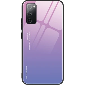 Galaxy S20 Fe / S20 Fan Edition / S20 Fe 5g / S20 Fan Edition 5g Için Gradyan Renkli Temperli Cam + Tpu Telefon Kılıfı (Yurt Dışından)