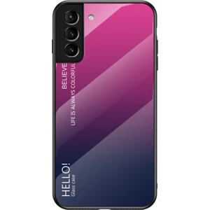 Galaxy S22 5g Için Gradyan Renkli Temperli Cam + Pc + Tpu Telefon Kılıfı (Yurt Dışından)