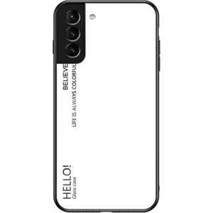 Galaxy S22 5g Için Gradyan Renkli Temperli Cam + Pc + Tpu Telefon Kılıfı (Yurt Dışından)