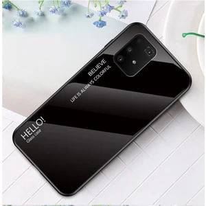 Galaxy A91 / S10 Lite Için Gradyan Renkli Temperli Cam + Pc + Tpu Telefon Kılıfı (Yurt Dışından)