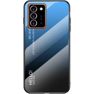 Galaxy Note 20 Ultra Için Gradyan Renkli Temperli Cam + Pc + Tpu Telefon Kılıfı (Yurt Dışından)