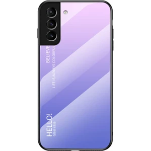 Galaxy S22 5g Için Gradyan Renkli Temperli Cam + Pc + Tpu Telefon Kılıfı (Yurt Dışından)