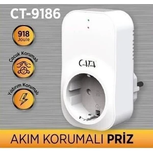 Cata CT-9186 Akim Korumalı Pri̇z