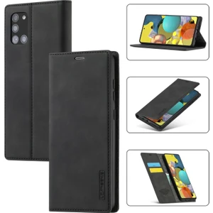 Galaxy A51 Sm - A515 / M40S Için Lc Deri Cüzdan Standlı Telefon Kılıfı - Mavi(Yurt Dışından)