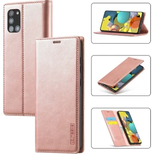 Galaxy A51 Sm - A515 / M40S Için Lc Deri Cüzdan Standlı Telefon Kılıfı - Pudra Pembe