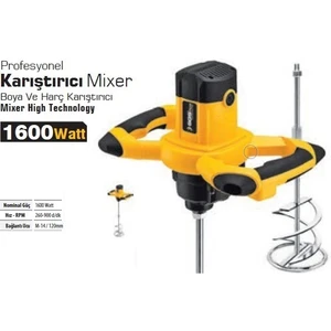 5099 1600 W Profesyonel Boya ve Harç Karıştırıcı Mikser