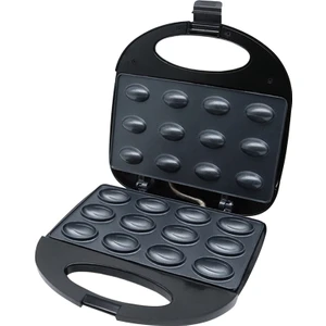 Elektrikli Otomatik Mini Somun Waffle Makinesi - Siyah (Yurt Dışından)
