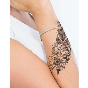 Sunflower Gerçekçi Görünümlü Mandala Dövme