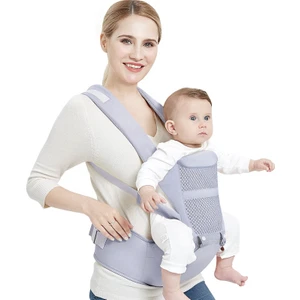 0 48 Ay Ergonomik Bebek Taşıyıcı Sırt Çantası Yenidoğan Çok Fonksiyonlu Için Kalça Koltuk İle Bebek Sling Wrap Bel Tabure Bebek Kanguru | Sırt Çantaları Ve Taşıyıcılar (Gri)