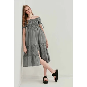 Kollar Büzmeli Gipeli Country Elbise