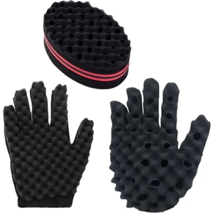 Saç Curl Sünger Eldivenler Kıvırcık Saç Styling Kiti Saç Büküm Curl Dalga Saç Için