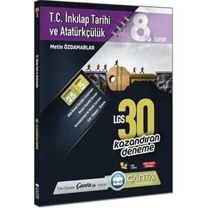 Çanta Yayınları 8. Sınıf Inkilap Tarihi ve Atatürkçülük LGS 30'lu Deneme Sınavı 2022