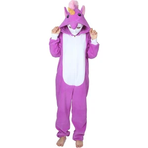 Yetişkin Mor Unicorn Hayvan Kostümü