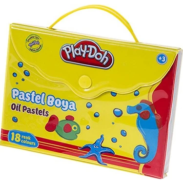 Play-Doh Pastel Boya Çantalı 18 Renk  Spor