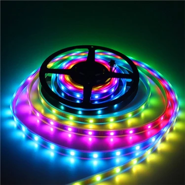 Dora Led 5V Adreslenebilir WS2812B ARGB Pixel Şerit Led M:60Led 1M Magic