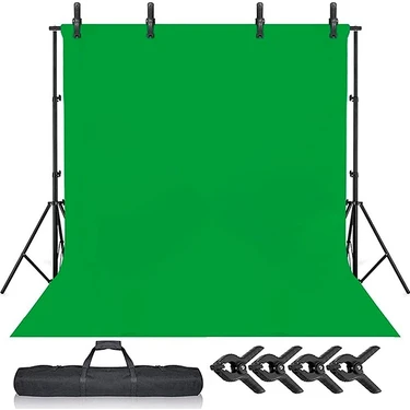 Ada Greenbox Chromakey Green Screen Greenbox Yeşil Fon Perde2 x 3 m + Fon