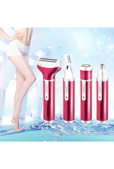 Kaneed 4ü 1 Arada USB Ile Şarj Edilebilir Elektrikli Tıraş Makinesi - Mor (Yurt Dışından)