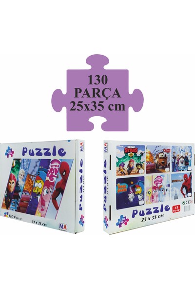 Elux Çocuklar Için Puzzle - 130 Parça - 25X35 cm - My Little Pony