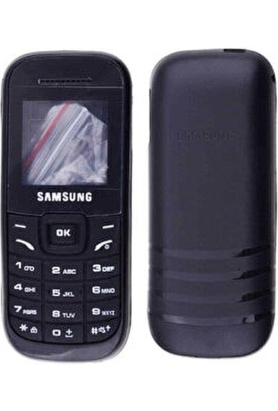 Girex Teknoloji Samsung E1205 (GT-E1205) Kasa Kapak Full Pil Kapağı Siyah