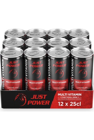 Just Power Multi Vitamin İçecek 250 ml x 12