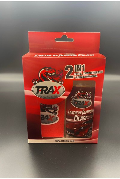 Aracınız İçin En İyisi T-Rax Süper Kalite Lastik ve Tampon Parlatıcı Cila 2'li Paket Seti