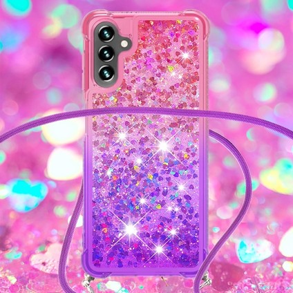Galaxy A13 5g Için Quicksand Gradyan Renkli Parıltılı Kordonlu Tpu Telefon Kılıfı (Yurt Dışından) fırsatları