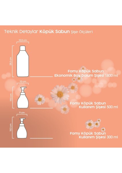 Hassas Cilt Köpük Sabun El Yüz Vücut 1800 ml